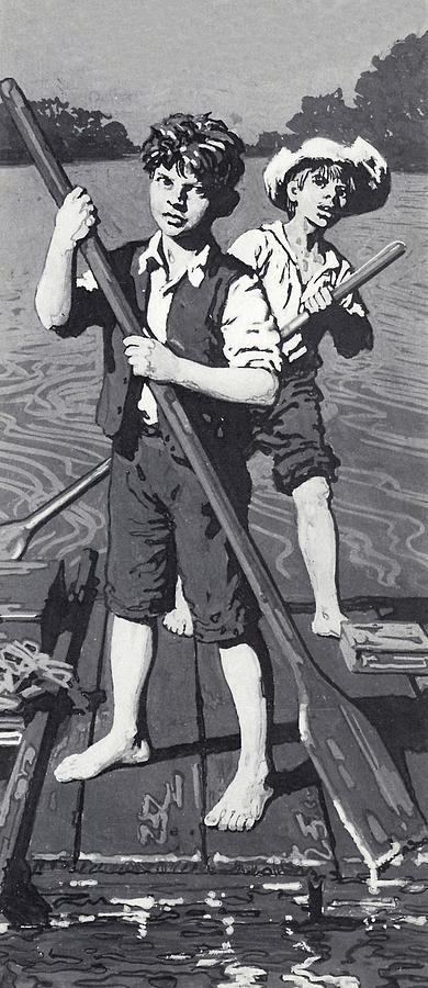 Tom Sawyer And Huckleberry Finn Drawing