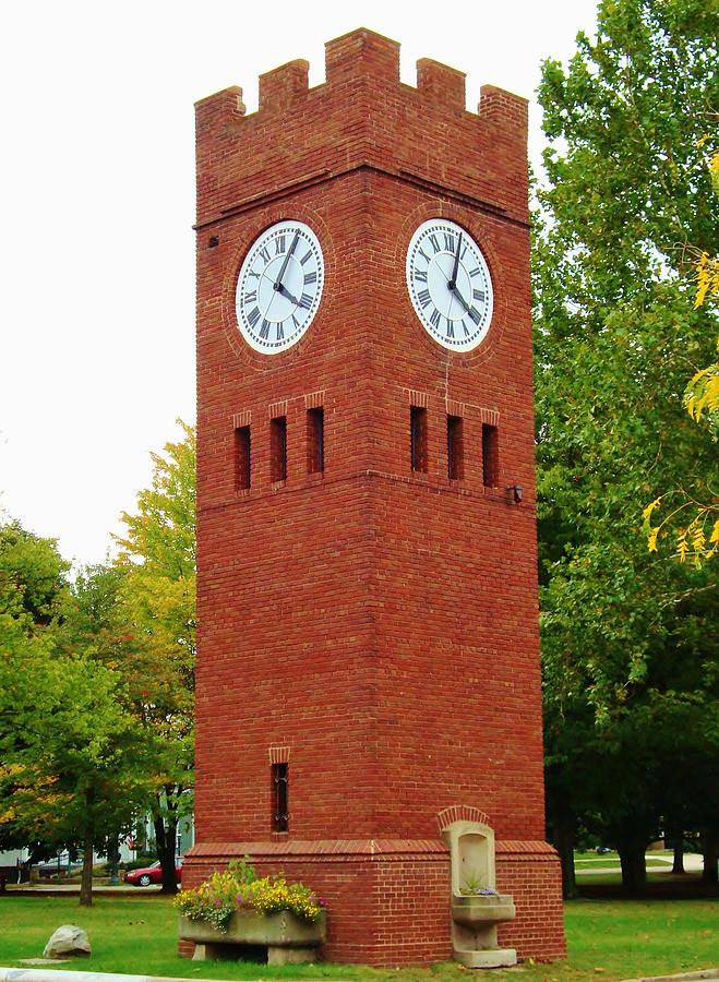 Hudson Clock Tower Photograph by Marcia Breznay