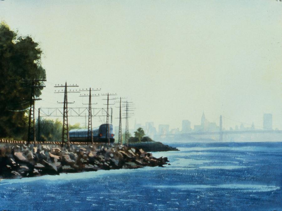 Hudson Line Painting by Daniel Dayley