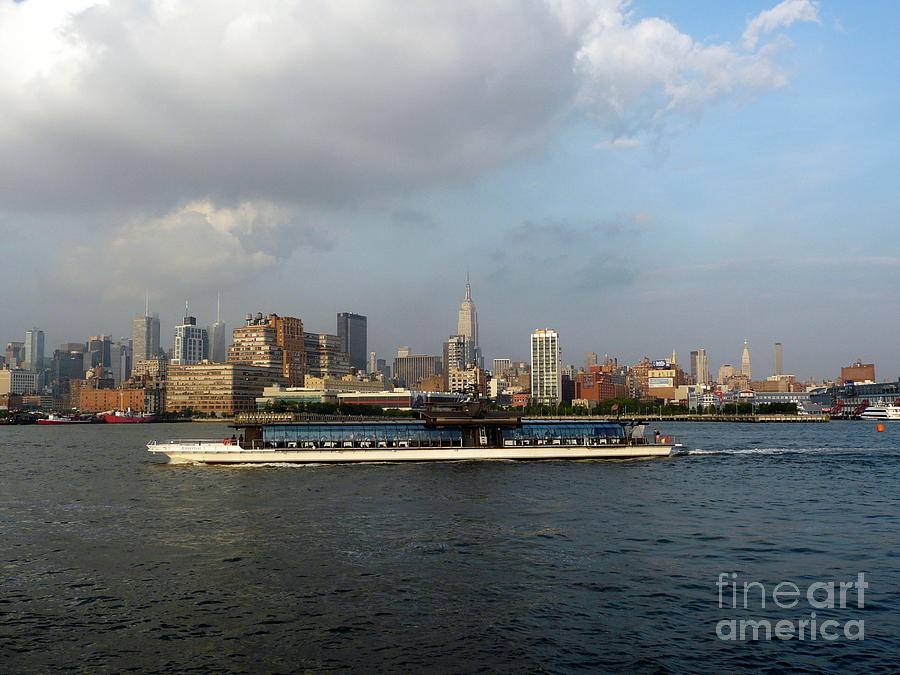 New York City Photograph - Hudson River Barge by Avis  Noelle