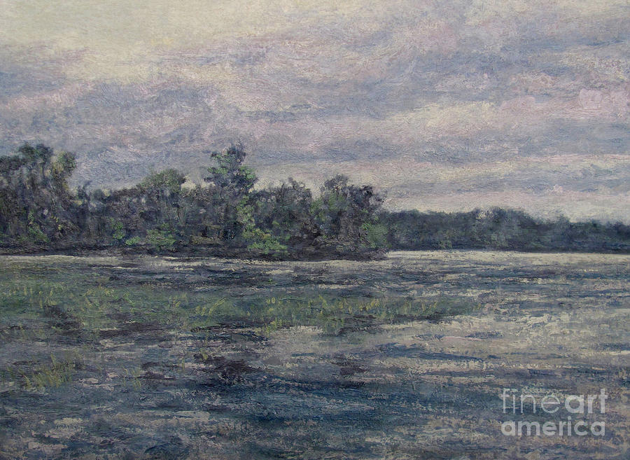 Hudson River Dusk Painting by Gregory Arnett