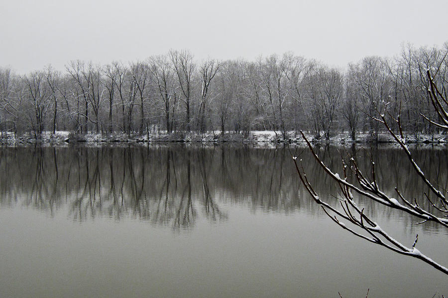 Hudson River In Winter Photograph