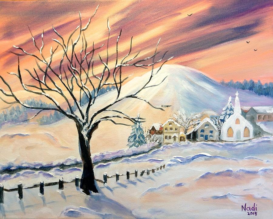 Winter Painting - Hues of Winter by Renate Wesley