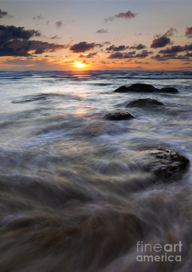 Sunset Photograph - Hug Point Tides Swirl by Michael Dawson