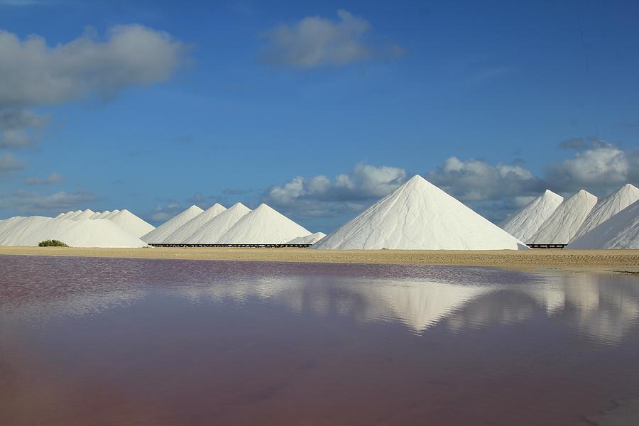 Huge Mountains Of Salt On Bonaire Photograph by Frans Sellies