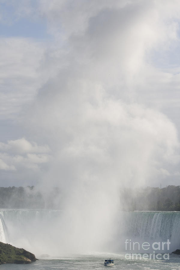 Huge water colum at Niagara falls Photograph by Patricia Hofmeester
