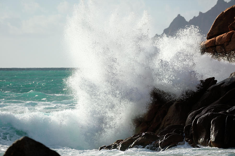 Huge Wave Splash Photograph by Akrp