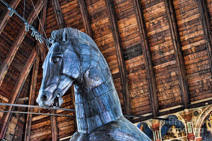 Huge Wooden Trojan Hourse Photograph by Brenda Kean