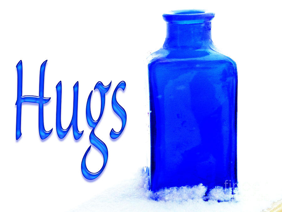 Hugs In Blue Photograph