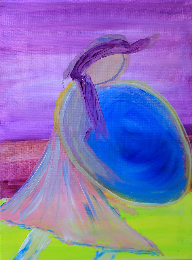 Hula Hoop 1 Painting by PJQandFriends Photography