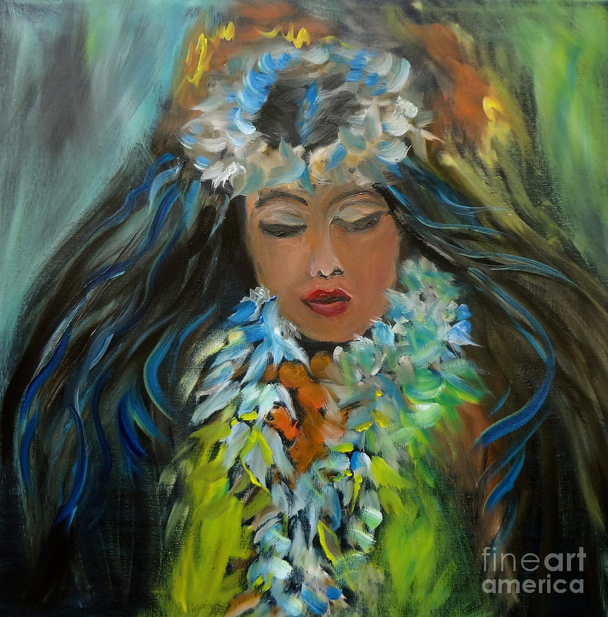 Hula  Painting by Jenny Lee