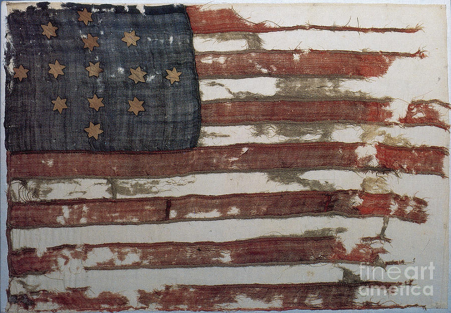 Hulbert Flag Early US Flag 1776 Photograph by Photo Researchers