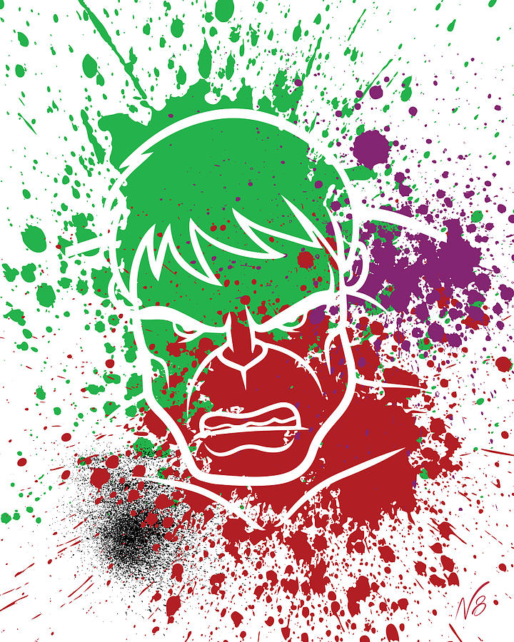 Hulk Digital Art - Hulk goes Splat by Decorative Arts