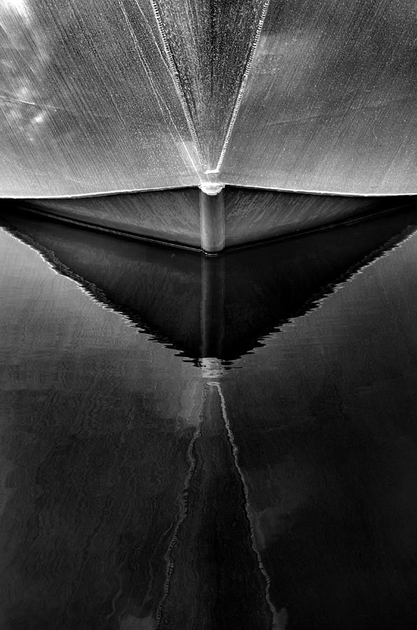 Hull Abstract 3 BW Photograph by Newel Hunter