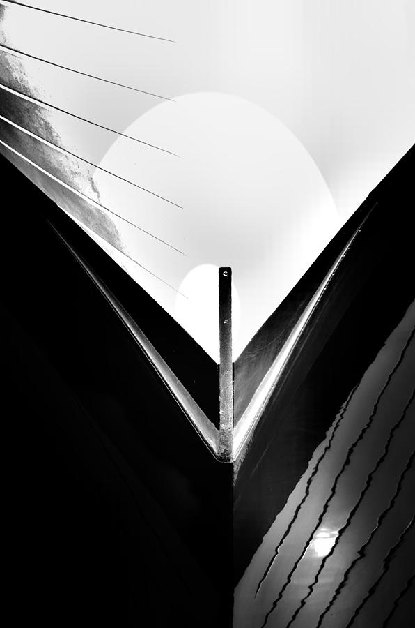 Hull Abstract 4 BW Photograph by Newel Hunter