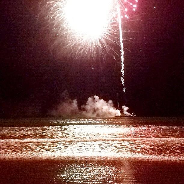Summer Photograph - #hull #fireworks #nantasketbeach by Eugene Bergeron