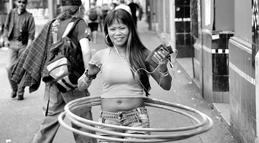 Hulla hoop girl Photograph by Douglas Pike