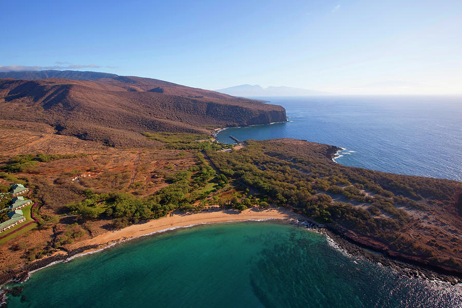 Hulopoe & Manele Bay, Lanai, Hawaii Photograph by Douglas Peebles