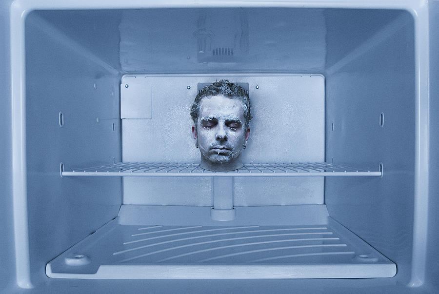 Human Head in freezer Photograph by Rebecca Handler Human Head in freezer Photograph by Rebecca Handler