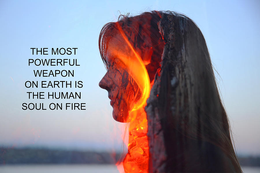 Human Soul on Fire Photograph by Barbara West