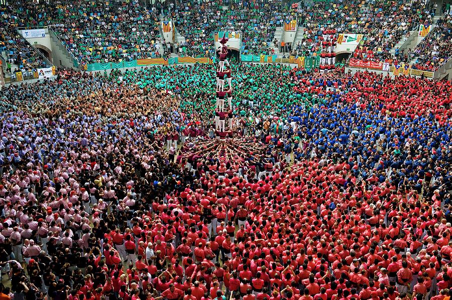 Human Towers Are Built In The 24th Photograph by David Ramos