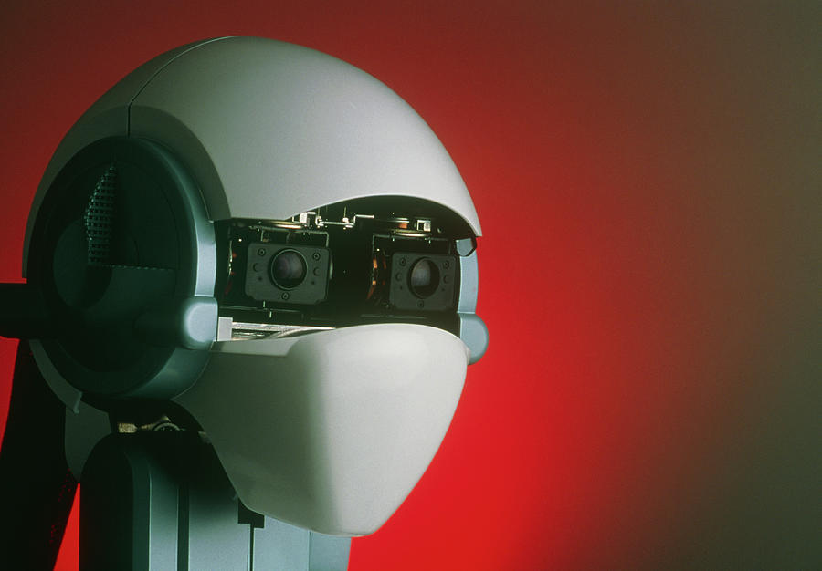 Humanoid Robot Head Photograph by Peter Menzel/science Photo Library ...