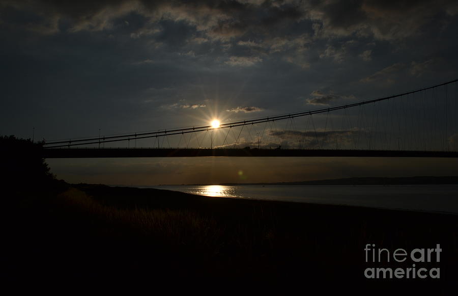 Humber Bridge Sunset Photograph by Scott Lyons