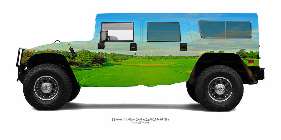 Hummer H1 Alpha Stirling Golf Club 6th Tee Photograph by Jan W Faul