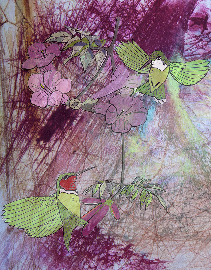 Humming Bird Mixed Media by Donna Walsh