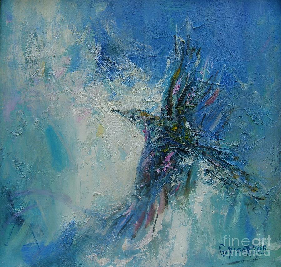 Nature Painting - Humming Bird by Grigor Malinov