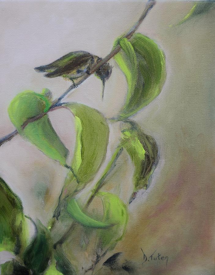 Hummingbird at Rest Painting by Donna Tuten