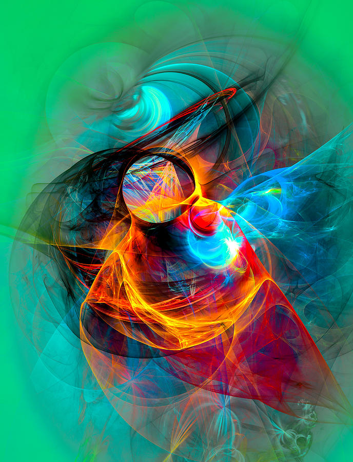 Hummingbird Digital Art by Modern Abstract