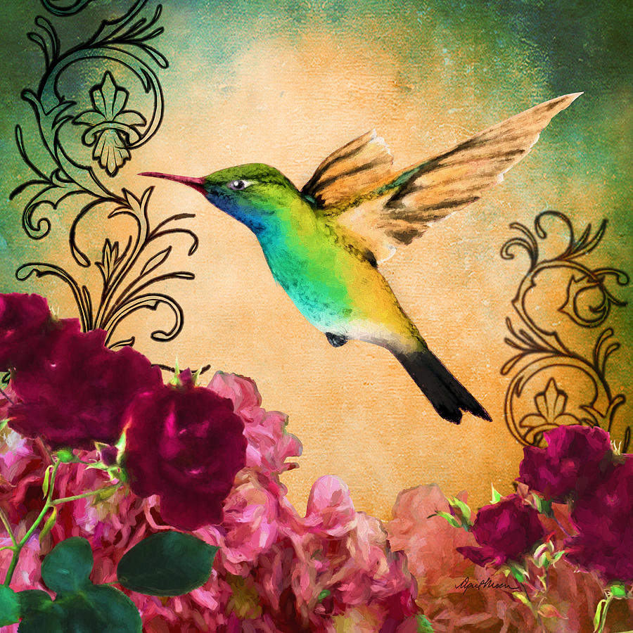 Hummingbird I Digital Art by April Moen