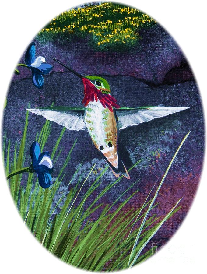 Hummingbird Two Painting by Jennifer Lake
