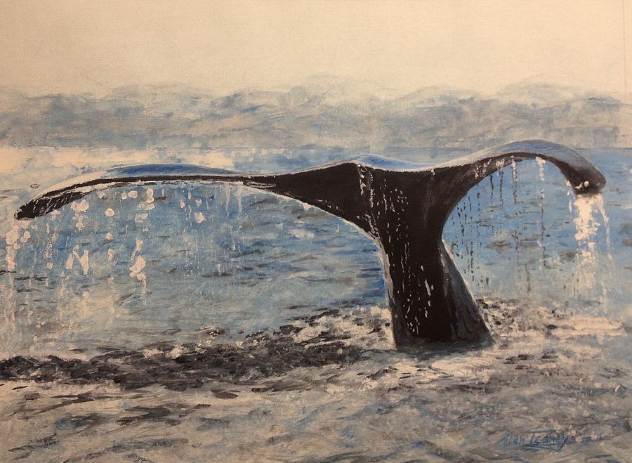 Humpback Painting by Stan Tenney
