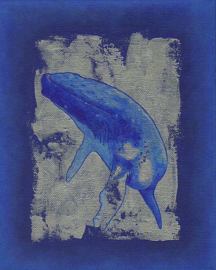 Humpback whale song Painting by Konni Jensen