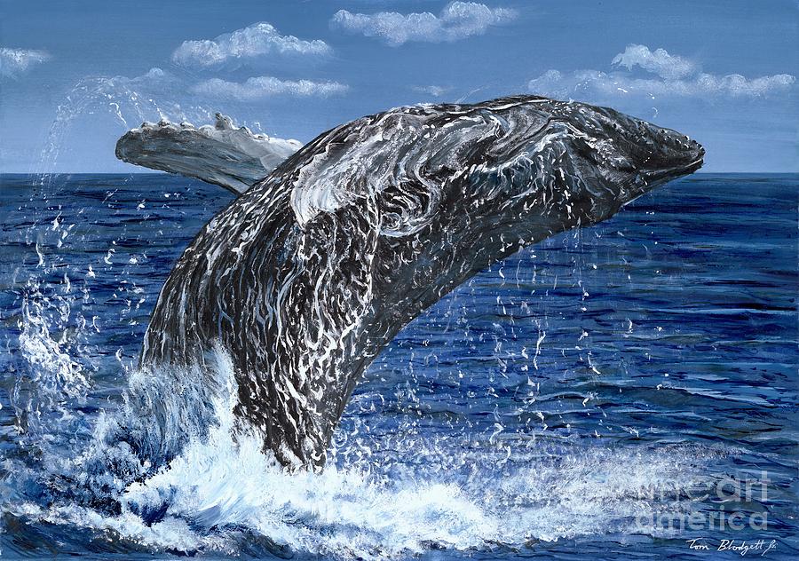 Humpback Whale Painting by Tom Blodgett Jr