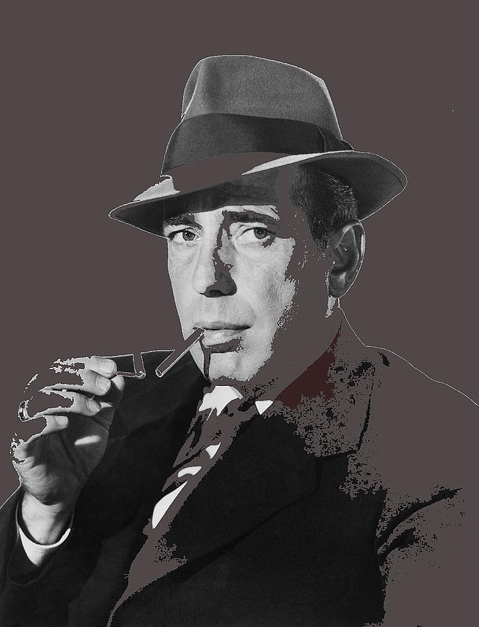 Humphrey Bogart in  publicity shot for film noir Dead Reckoning 1947-2014 Photograph by David Lee Guss