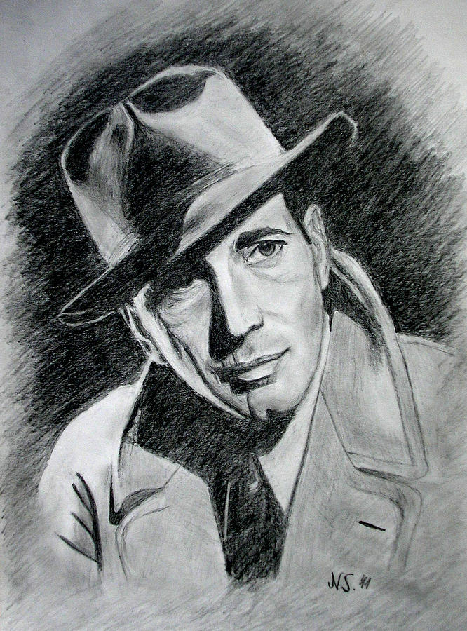 Humphrey Bogart Drawing by Nikola Suknaic