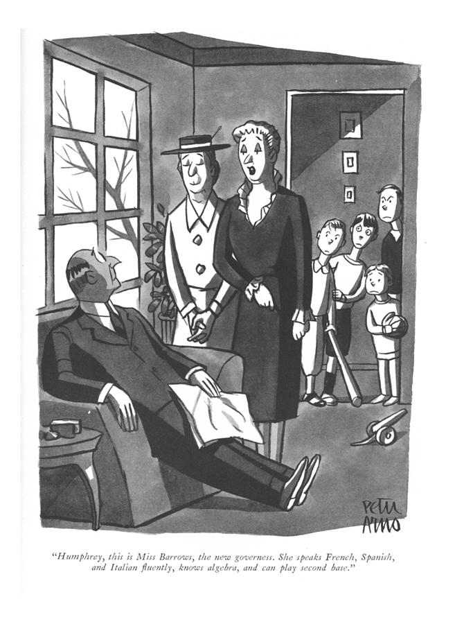 Humphrey, This Is Miss Barrows, The New Drawing by Peter Arno