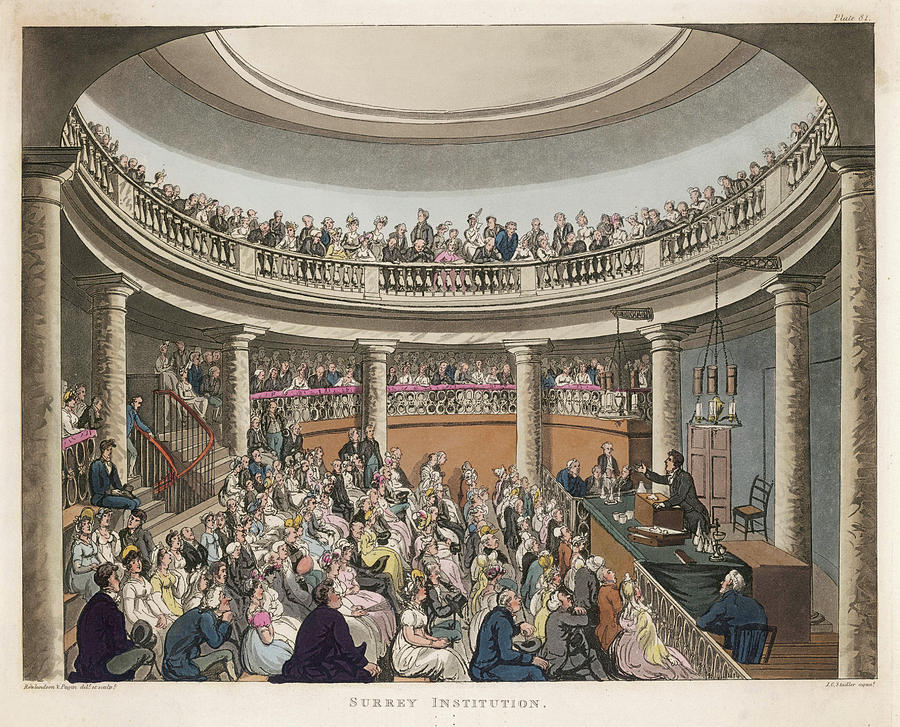 Humphry Davy Lectures At The Surrey Drawing by Mary Evans Picture ...