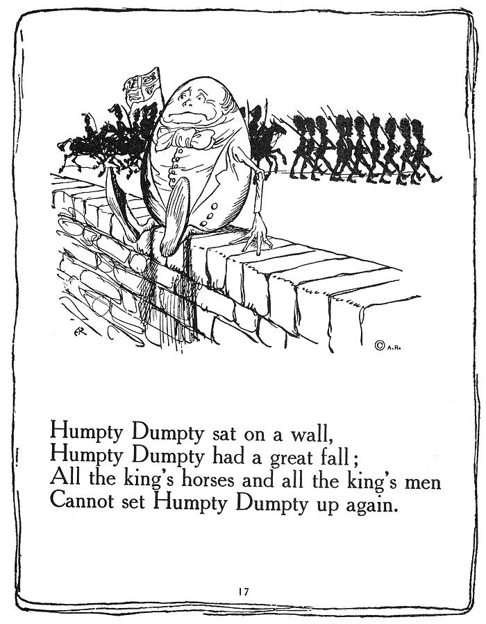 Book Drawing - Humpty Dumpty, 1913 by Granger