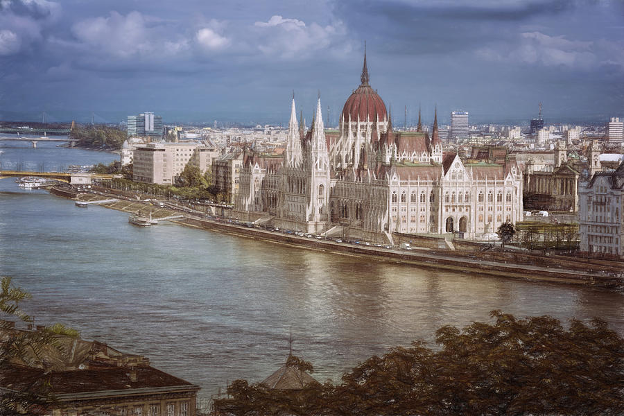 Hungarian Parliament Building Photograph by Joan Carroll