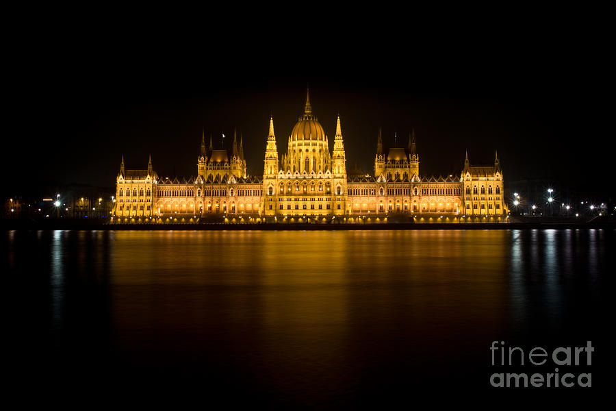 Architecture Photograph - Hungarian Parliament by Eszter Kovacs