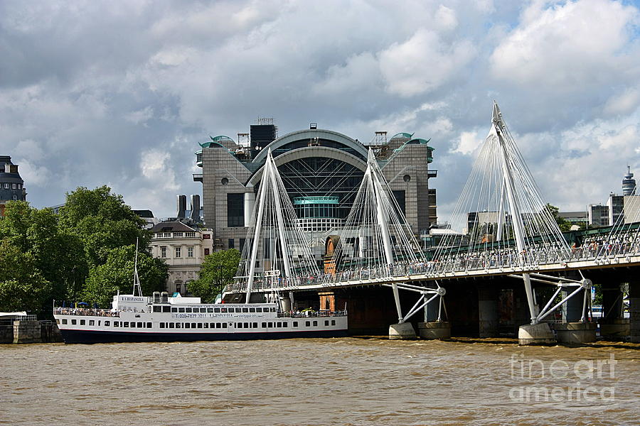 Hungerford Bridge and Charing Cross Photograph by Jeremy Hayden