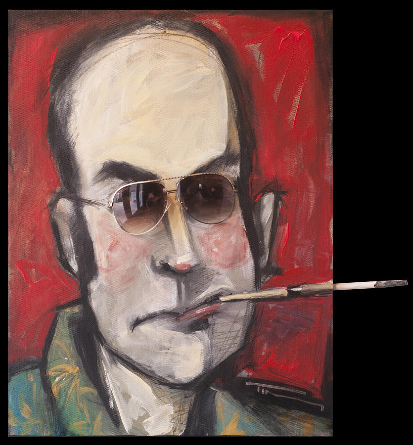 Portrait Painting - Hunter S. Thompson by Tim Nyberg