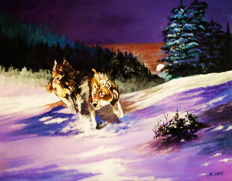 Hunters of the North Painting by Al Brown