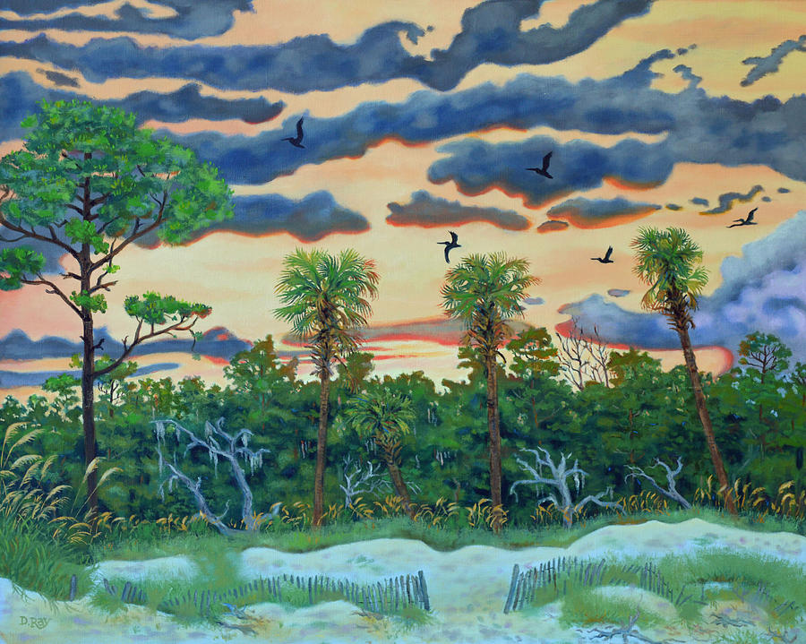 Hunting Island - 2 Painting by Dwain Ray