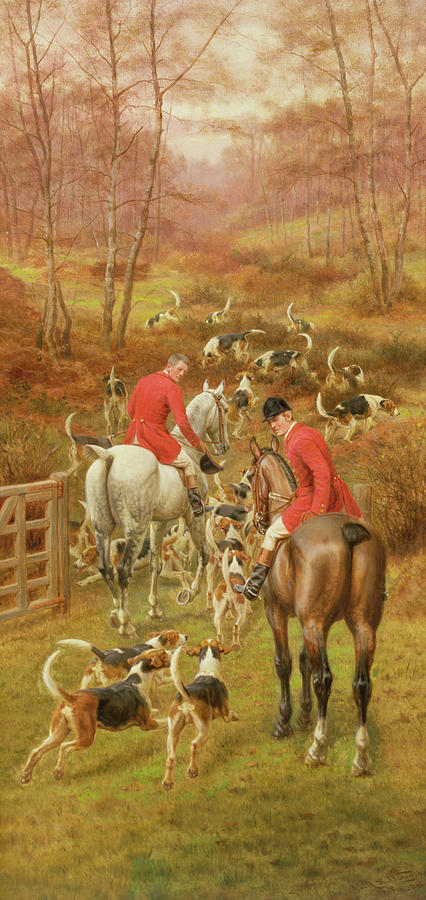 Hunting Scene, 1906 Painting by Edward Algernon Stuart Douglas