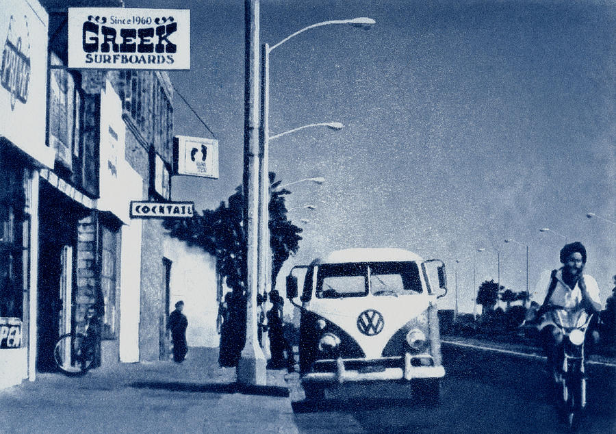 Huntington Beach 1976 Mixed Media by Philip Fleischer